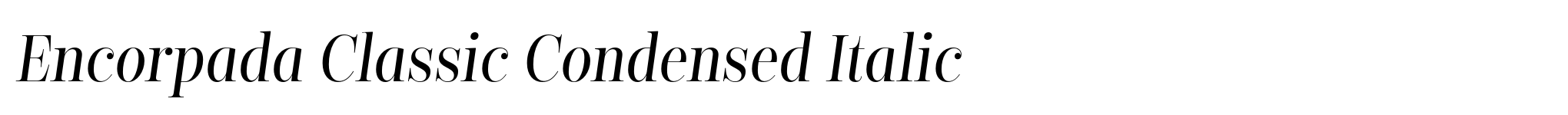 Encorpada Classic Condensed Italic image